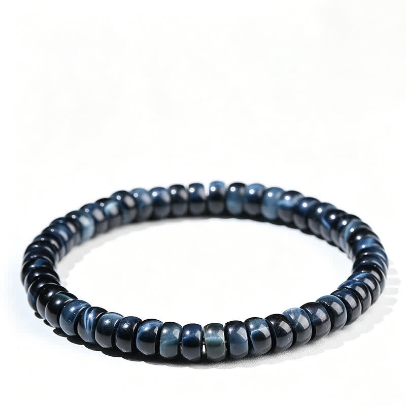 Nimara Ritual Blue Tiger Eye Positive Beads Bracelet