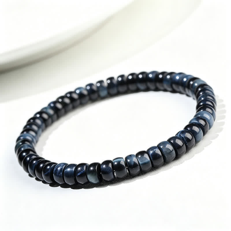 Nimara Ritual Blue Tiger Eye Positive Beads Bracelet