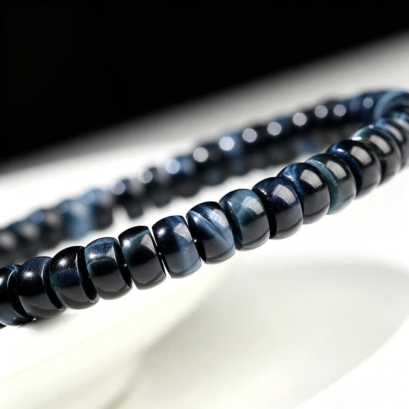 Nimara Ritual Blue Tiger Eye Positive Beads Bracelet