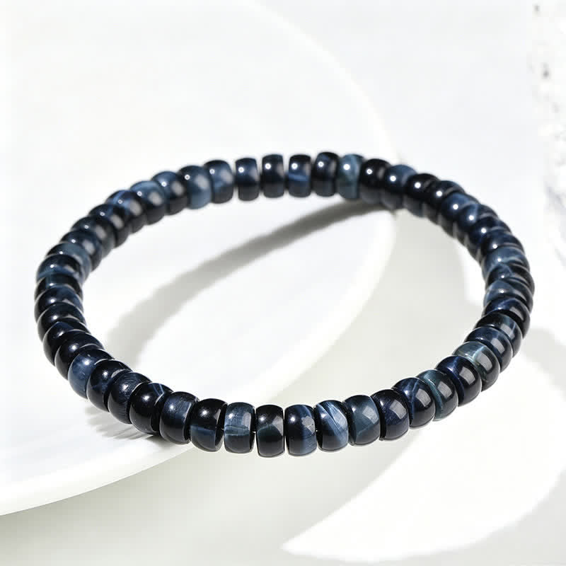 Nimara Ritual Blue Tiger Eye Positive Beads Bracelet