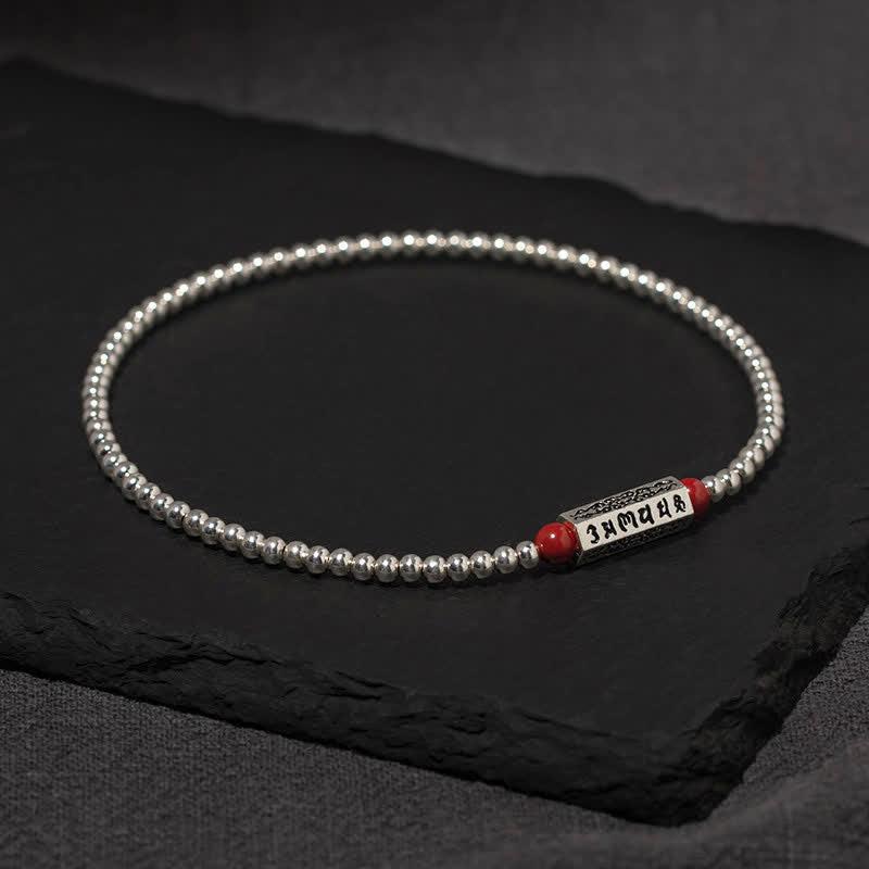 Nimara Ritual Cinnabar Om Mani Padme Hum Wisdom Anklet Bracelet