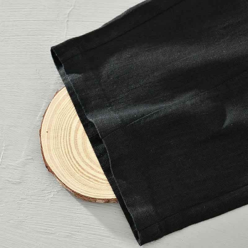 Nimara Ritual Spring Summer Casual Minimalist Drawstring Solid Ankle Pants Men's Tapered Pants With Pockets