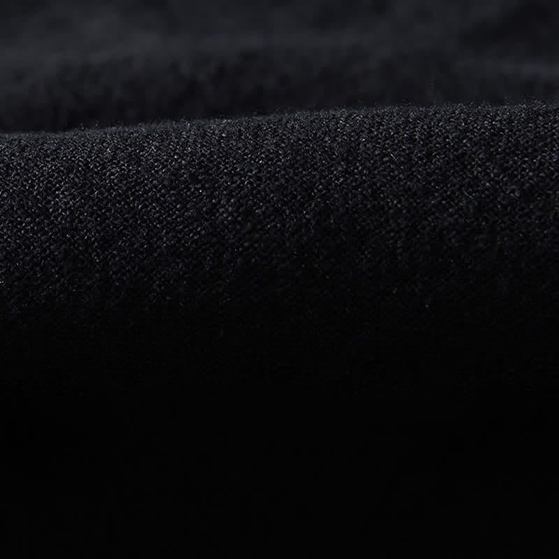Nimara Ritual Fall Casual Tang Style Mandarin Collar Solid Linen Men's Long Sleeve Shirts With Pockets