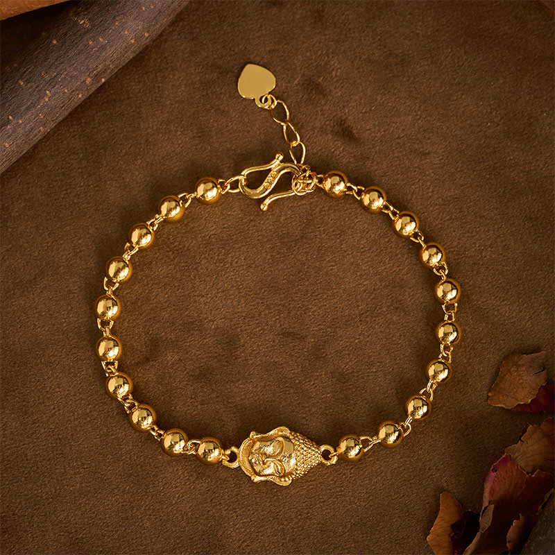 Nimara Ritual Copper Buddha Beaded Serenity Bracelet