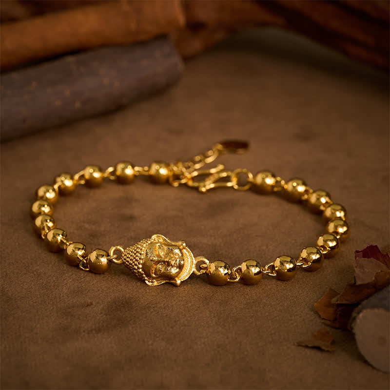 Nimara Ritual Copper Buddha Beaded Serenity Bracelet