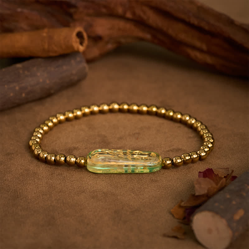 Nimara Ritual Titanium Steel Liuli Om Mani Padme Hum Stimulation Bracelet