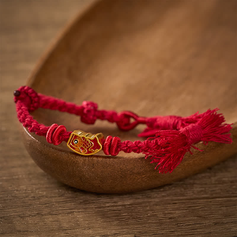 Nimara Ritual Auspicious Red String Koi Fish Success Bracelet