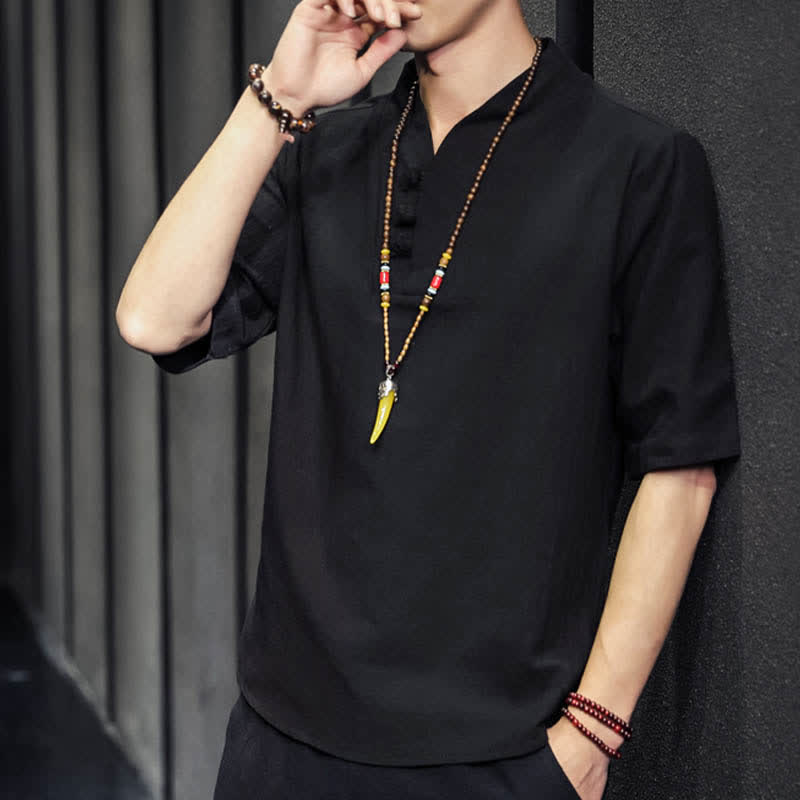 Nimara Ritual Casual Summer Half Sleeve Shirt Men's Short Sleeve Shirts