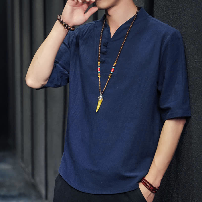 Nimara Ritual Casual Summer Half Sleeve Shirt Men's Short Sleeve Shirts