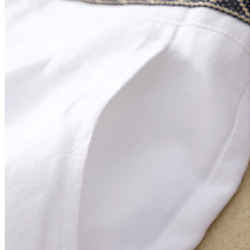 Nimara Ritual Solid Color Front Button Back Elastic Women's Pants With Pockets
