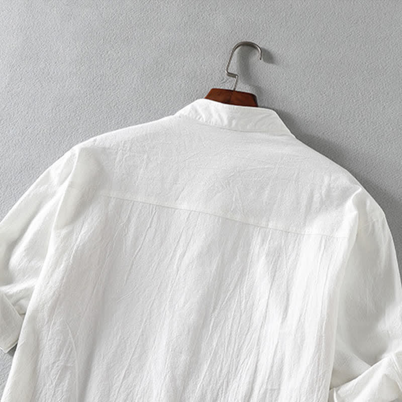 Nimara Ritual Summer Solid Men's Buttons Half Sleeve Shirt