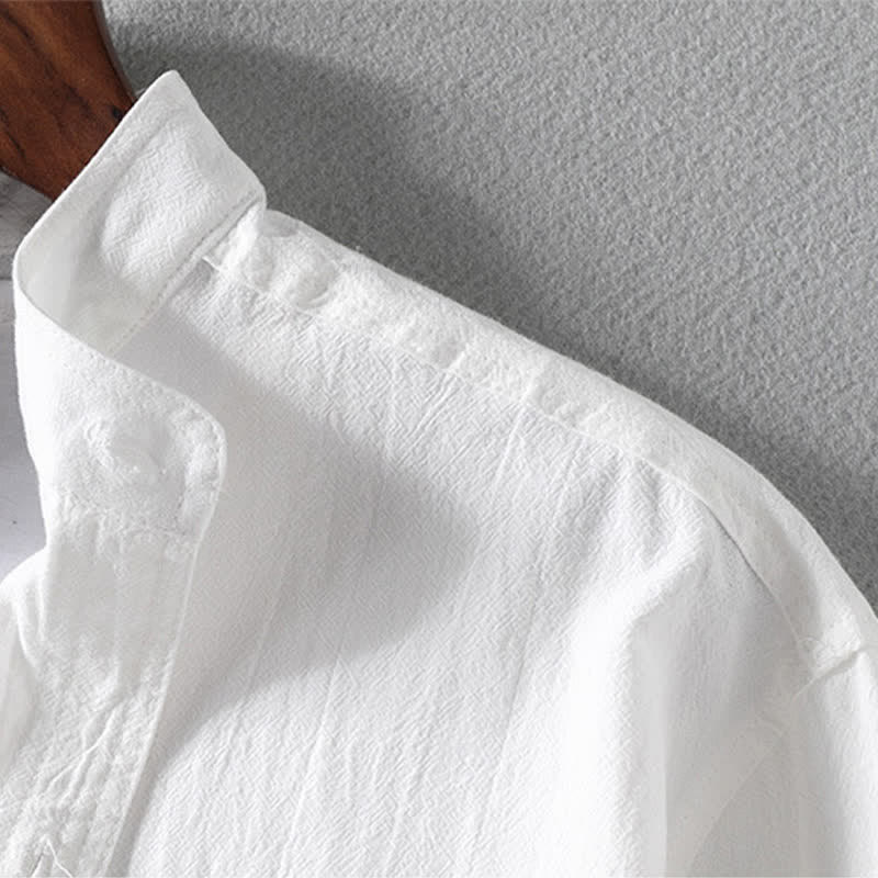 Nimara Ritual Summer Solid Men's Buttons Half Sleeve Shirt