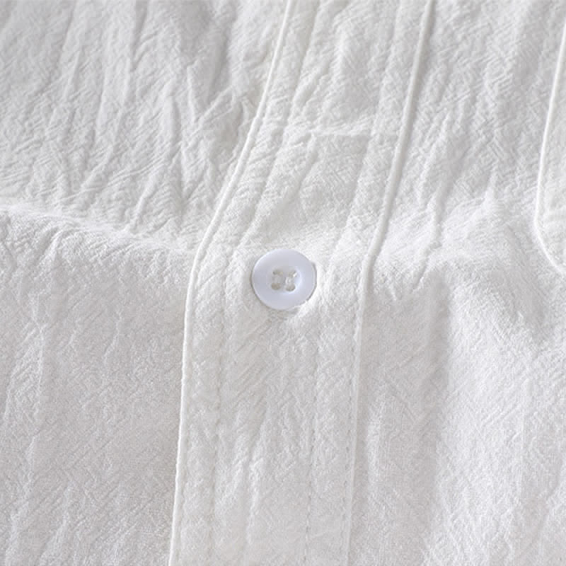 Nimara Ritual Summer Solid Men's Buttons Half Sleeve Shirt