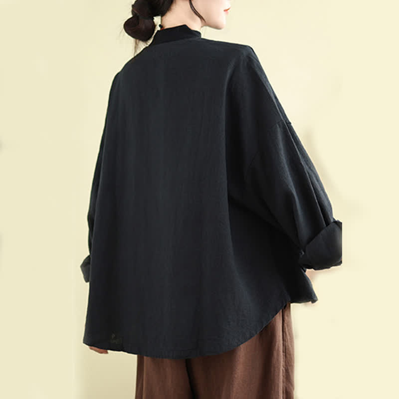 Nimara Ritual Plain Design Long Sleeve Women's Jacket With Pockets