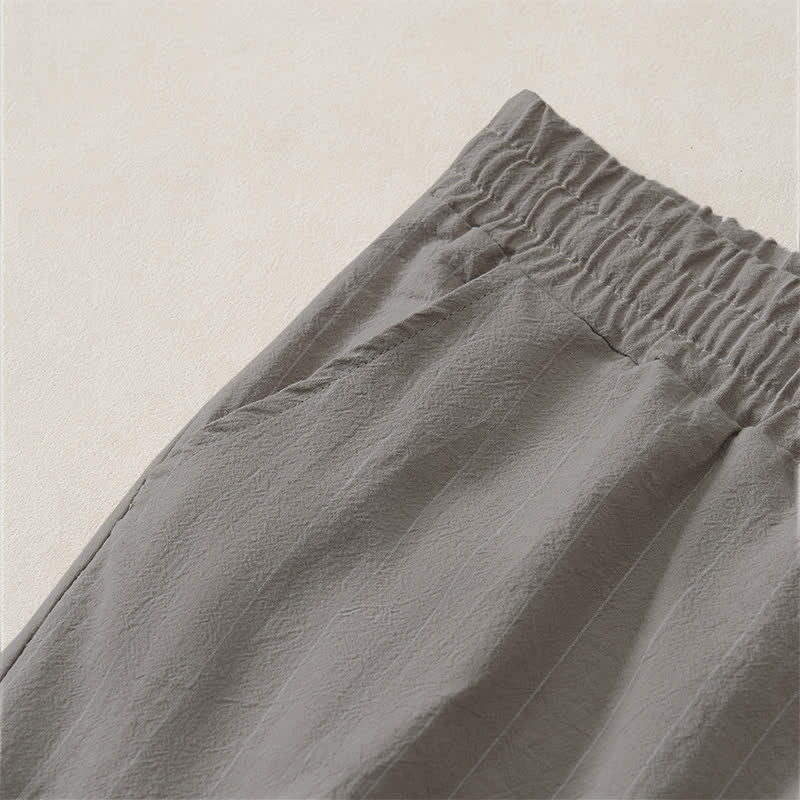 Nimara Ritual Summer Casual Drawstring Striped Men's Shorts With Pockets