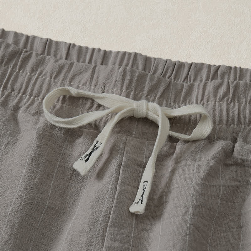 Nimara Ritual Summer Casual Drawstring Striped Men's Shorts With Pockets