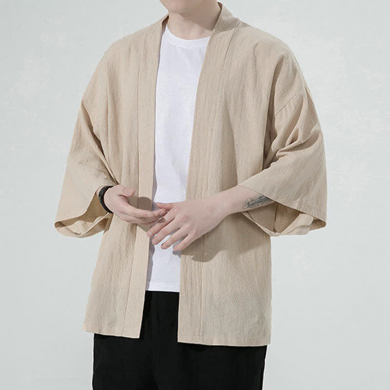 Nimara Ritual Summer Casual Minimalist Solid Men's Kimonos