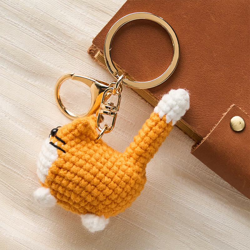 Nimara Ritual Handmade Crochet Cute Cat Bag Charm Softness Keychains