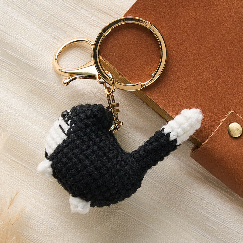 Healing and Luck Handmade Crochet Cute Cat Bag Charm Softness Keychains