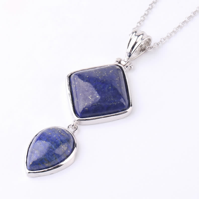 Nimara Ritual Natural Stone Opal Double Pendant Calm Necklace