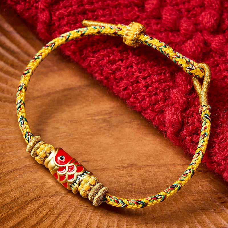 Nimara Ritual Koi Fish Luck Hand-Woven String Bracelet
