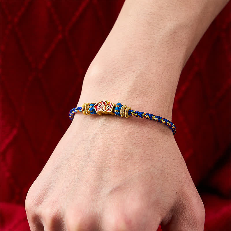 Nimara Ritual Hand-Woven String Koi Fish Strength Rope Bracelet