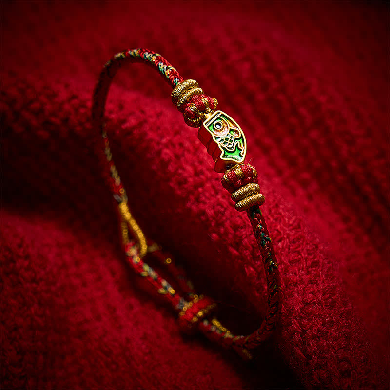 Nimara Ritual Hand-Woven String Koi Fish Strength Rope Bracelet