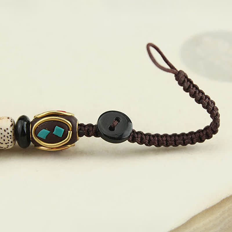 Nimara Ritual Wenge Wood Yin Yang Pendant Harmony Keychains