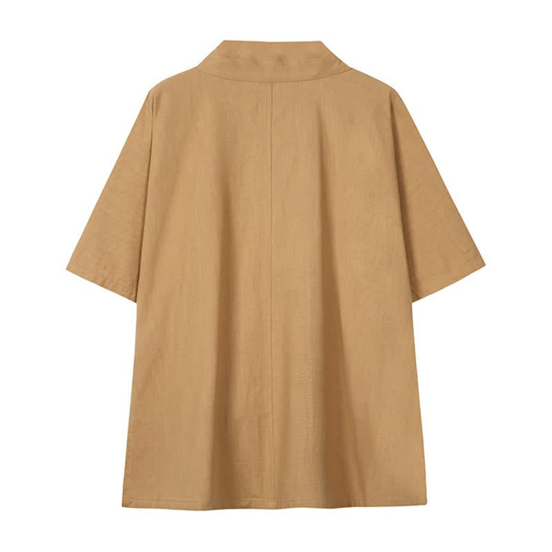 Nimara Ritual Spring Summer Minimalist Drawstring Solid Cotton Linen Men's Kimono