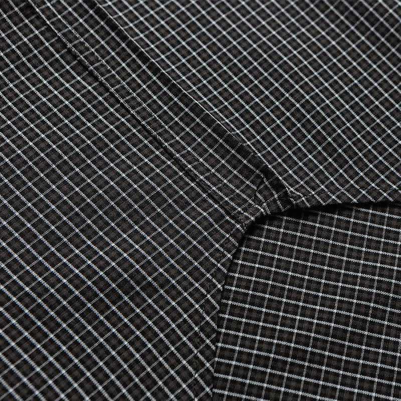 Nimara Ritual Spring Fall Vintage Button-Up Plaid Men's Long Sleeve Shirts With Pocket
