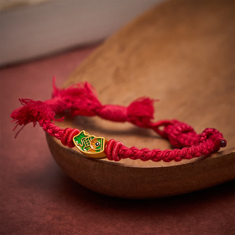 Nimara Ritual Auspicious Red String Koi Fish Success Bracelet