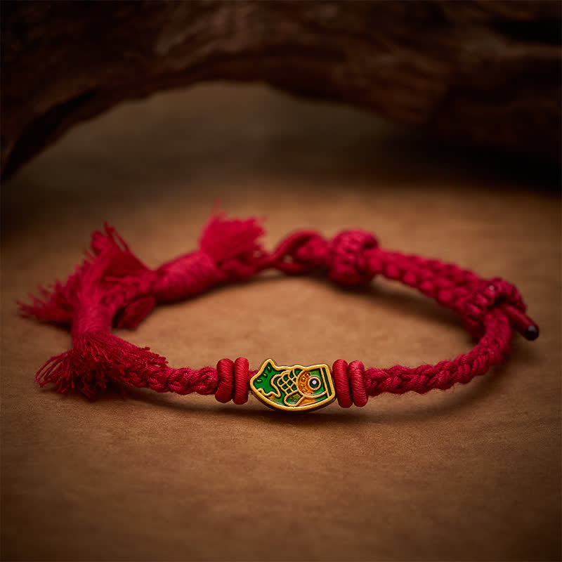 Nimara Ritual Auspicious Red String Koi Fish Success Bracelet