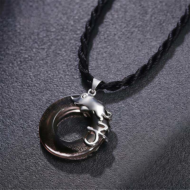 Nimara Ritual Chinese Zodiac Peace Buckle Fortune Pendant Necklace