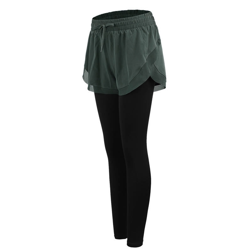Nimara Ritual 2 In 1 Sports Tights Outdoor Fitness Women's Leggings Yoga Pants