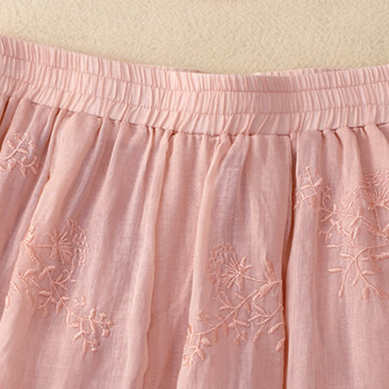 Nimara Ritual Embroidered Pattern Women's Harem Pants With Pockets