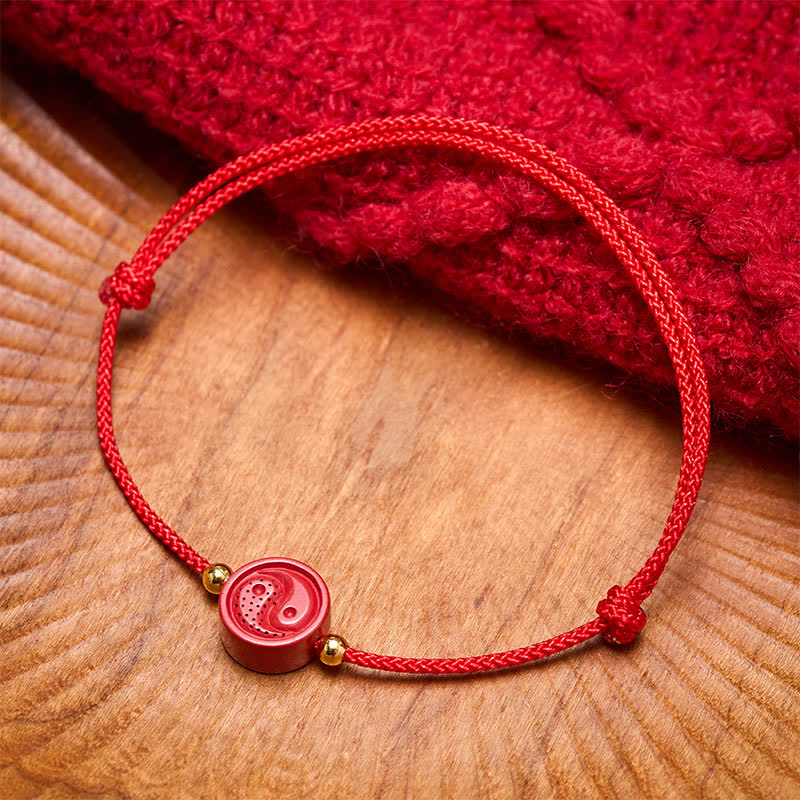 Nimara Ritual Yin Yang Red String Balance Bracelet