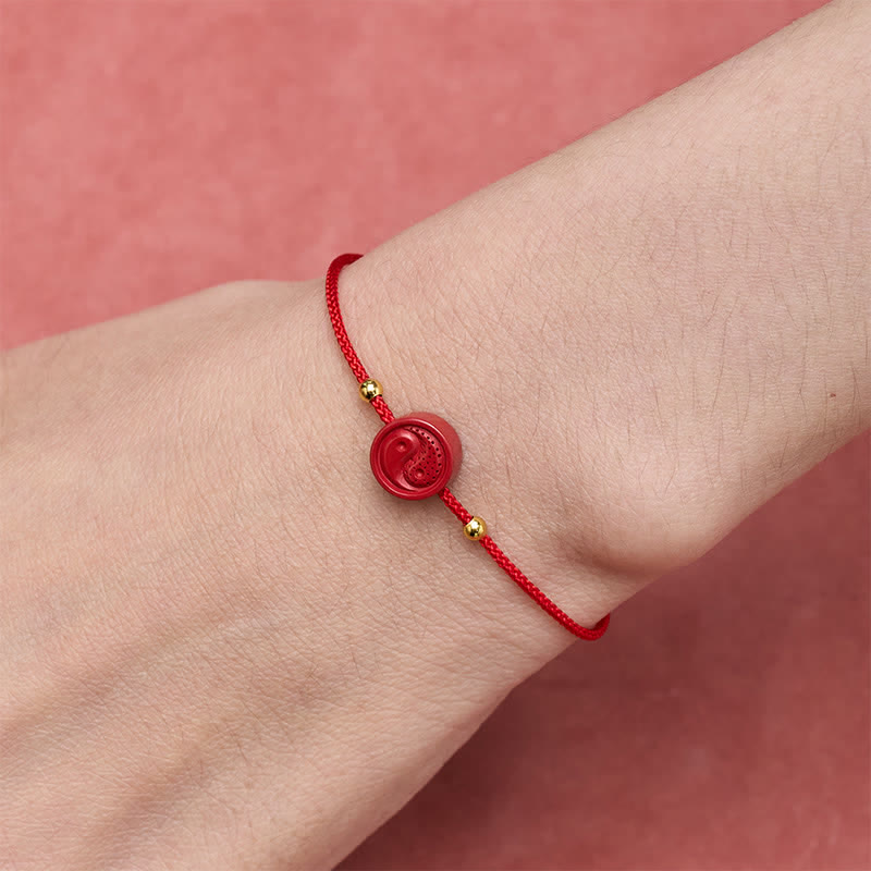 Nimara Ritual Yin Yang Red String Balance Bracelet