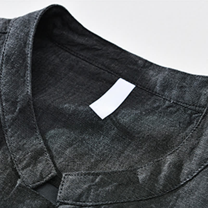 Nimara Ritual Spring Summer Casual Minimalist Mandarin Collar Zipper Design Solid Men's Jacket With Pockets