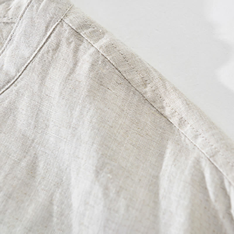 Nimara Ritual Spring Summer Casual Minimalist Mandarin Collar Zipper Design Solid Men's Jacket With Pockets
