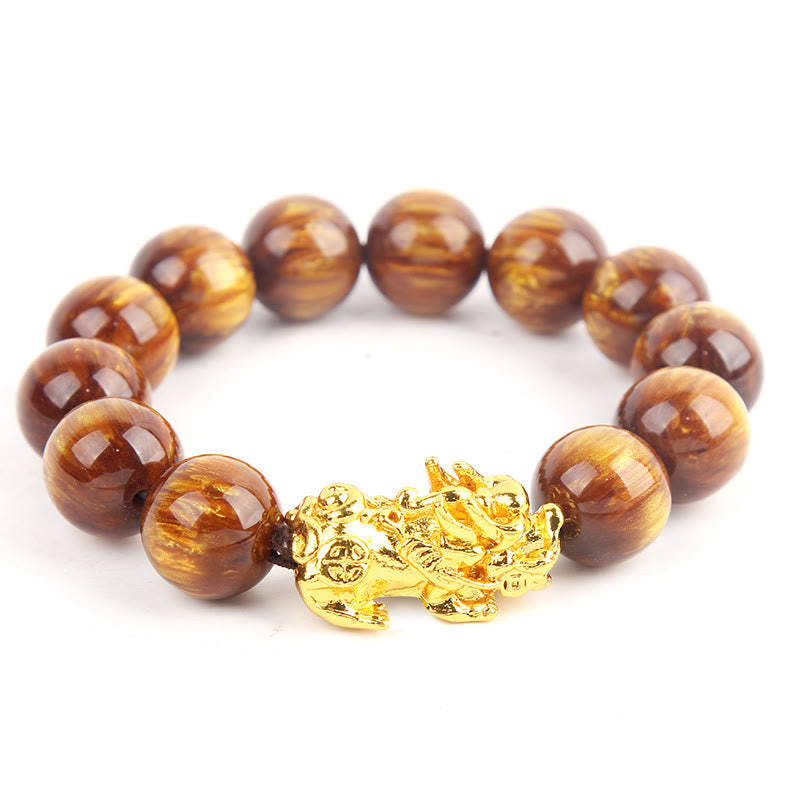 Nimara Ritual Lucky Golden Tiger Eye Abundant Pixiu Bracelet