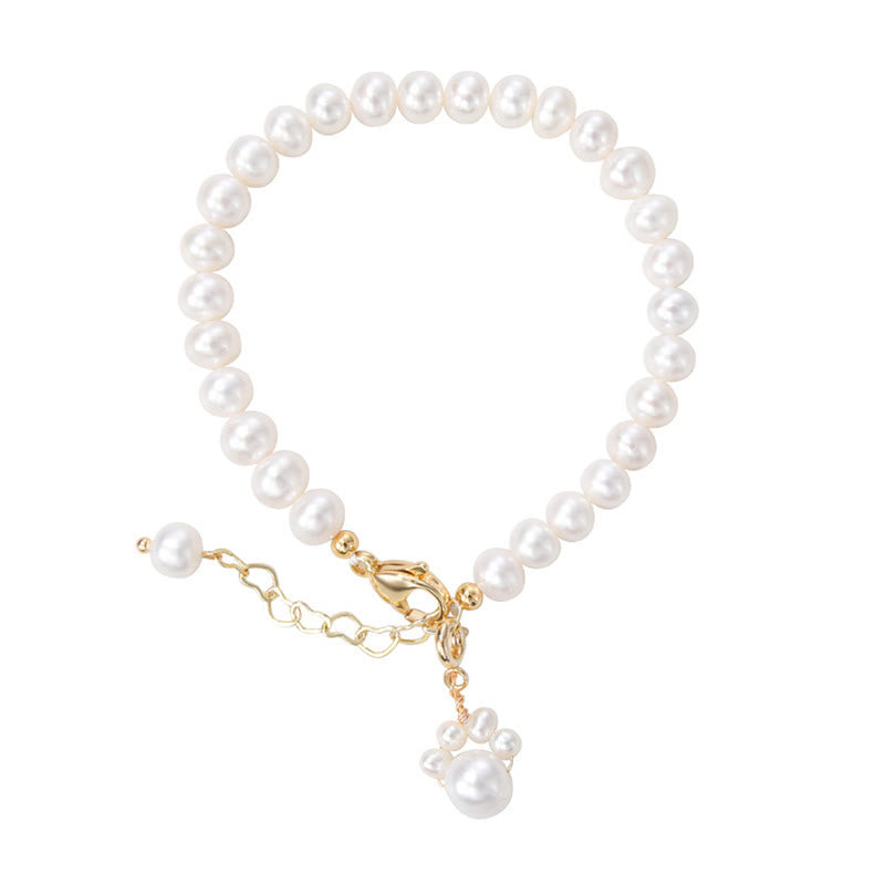 Nimara Ritual Pearl Cat Paw Healing Chain Bracelet