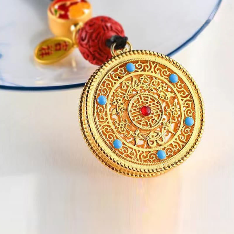 Nimara Ritual Fu Character Blessing Ruyi Charm Key Chain