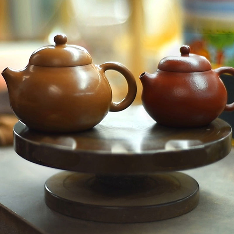 Nimara Ritual Yixing All Handmade Wen Dan Brown Purple Clay Kung Fu Teapot