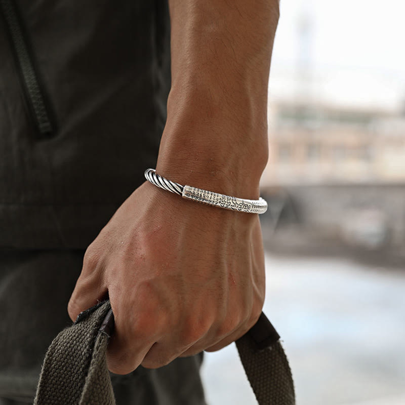 Reaching Spiritual Enlightenment Tibetan Om Mani Padme Hum Lotus Bracelet