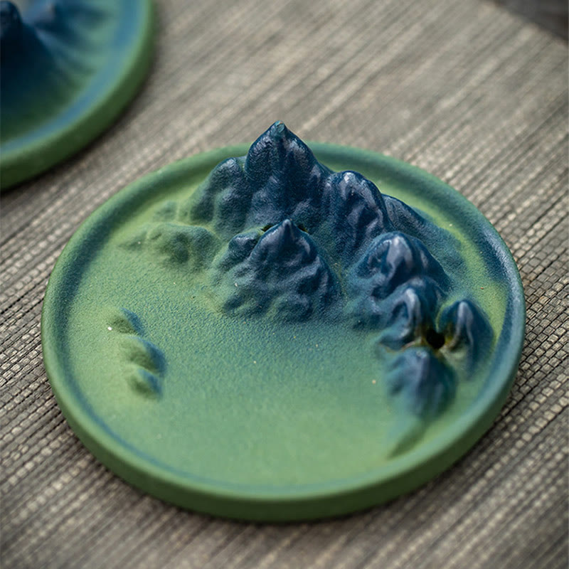 Nimara Ritual Creative Mountain River Ceramic Healing Backflow Incense Burner