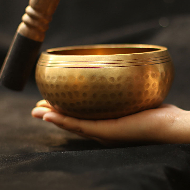 Nimara Ritual Tibetan Sound Bowl Handcrafted for Relaxation and Mindfulness Meditation Singing Bowl Set