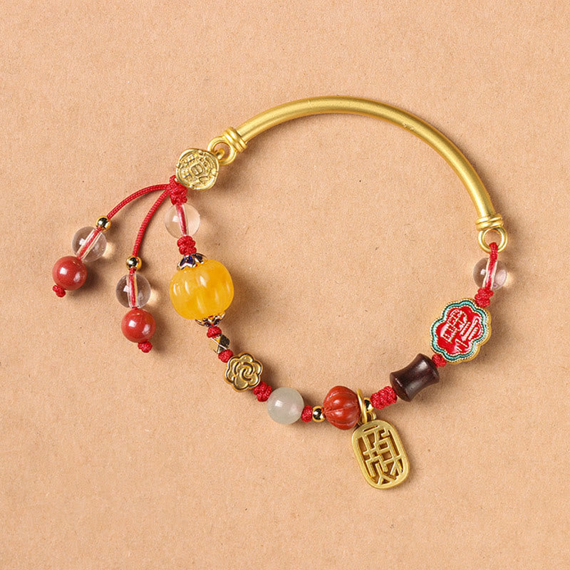 Nimara Ritual Tibetan Auspicious Clouds Fortune Happiness Wealth Luck Bracelet