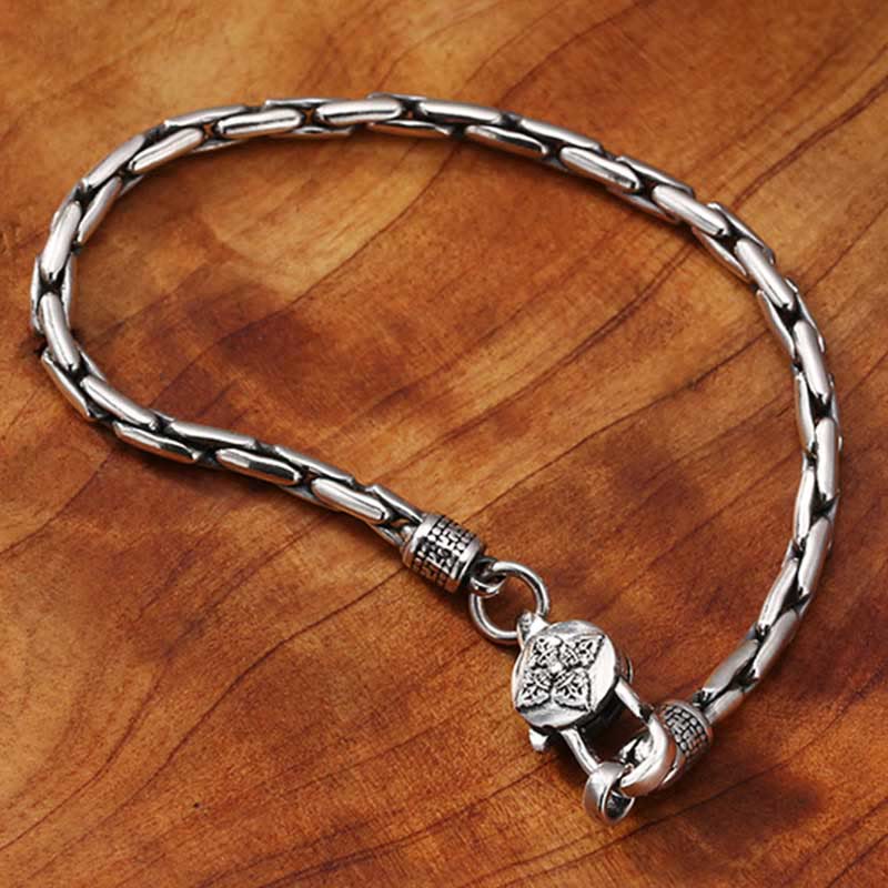 Nimara Ritual Tibetan Double Dorje Om Mani Padme Hum Buddha Swastika Vajra Strength Bracelet