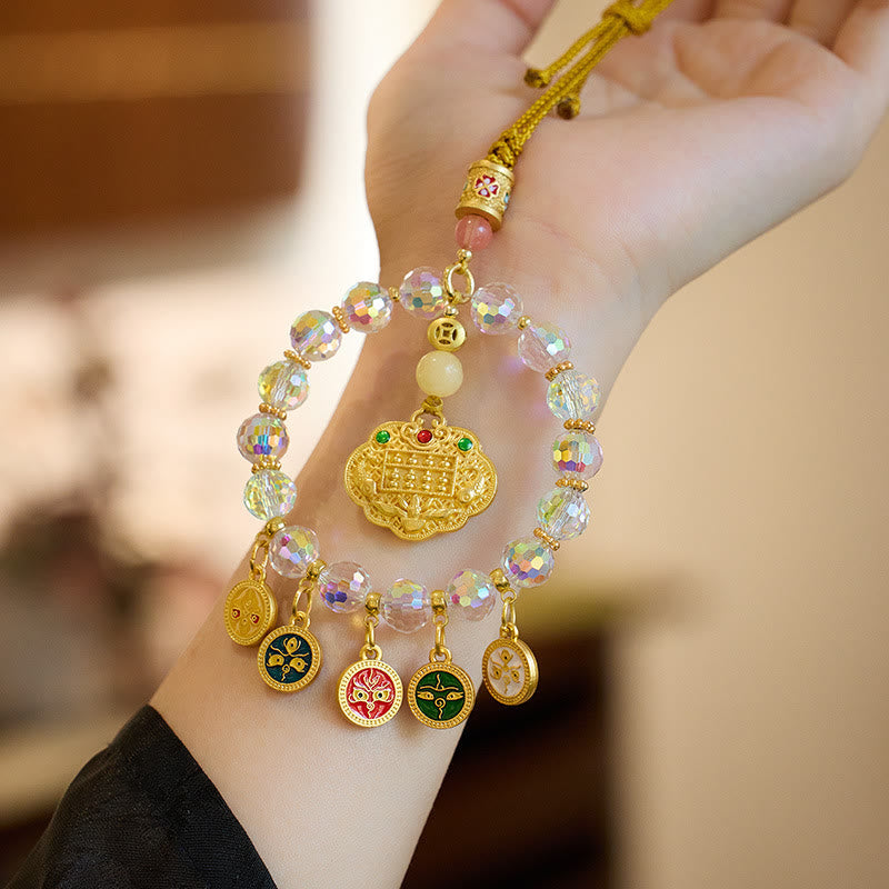 Nimara Ritual Lucky Koi Fish Five God Of Wealth Prosperity Hanging Decoration