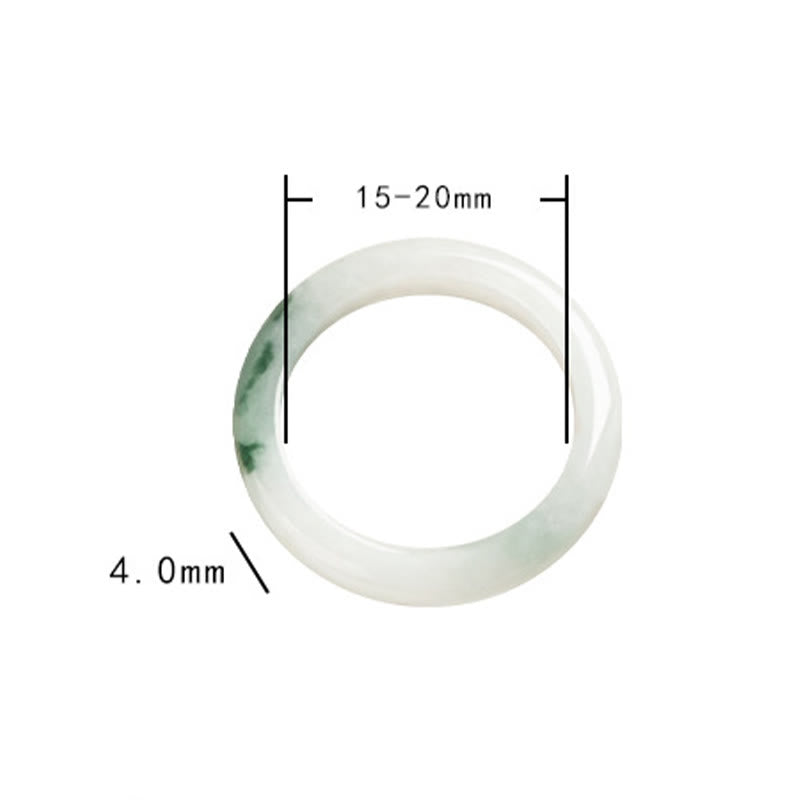 Nimara Ritual Natural Green Jade Luck Abundance Ring
